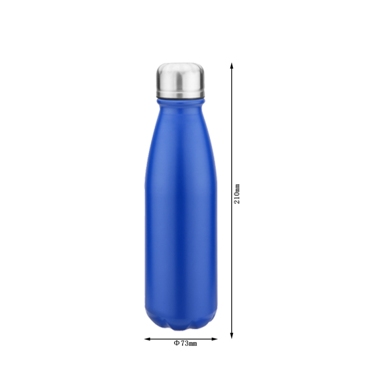 classic Style 500ml Cola Shaped Aluminum Sports Water Bottle with Custom Logo