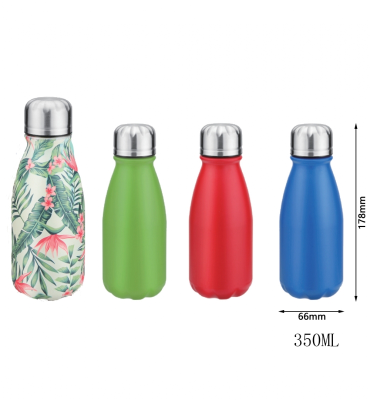 350ml aluminium Kids Water Bottle Children School Water Bottle cola shape aluminium bottle