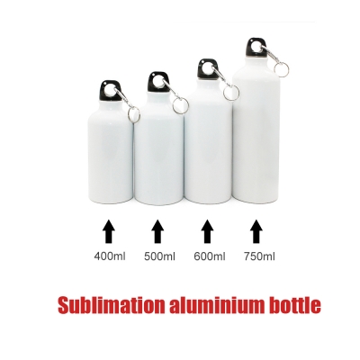 sublimation blanks bottle Aluminum 400 500 600 750 ml Sport Water Bottle for heat transfer