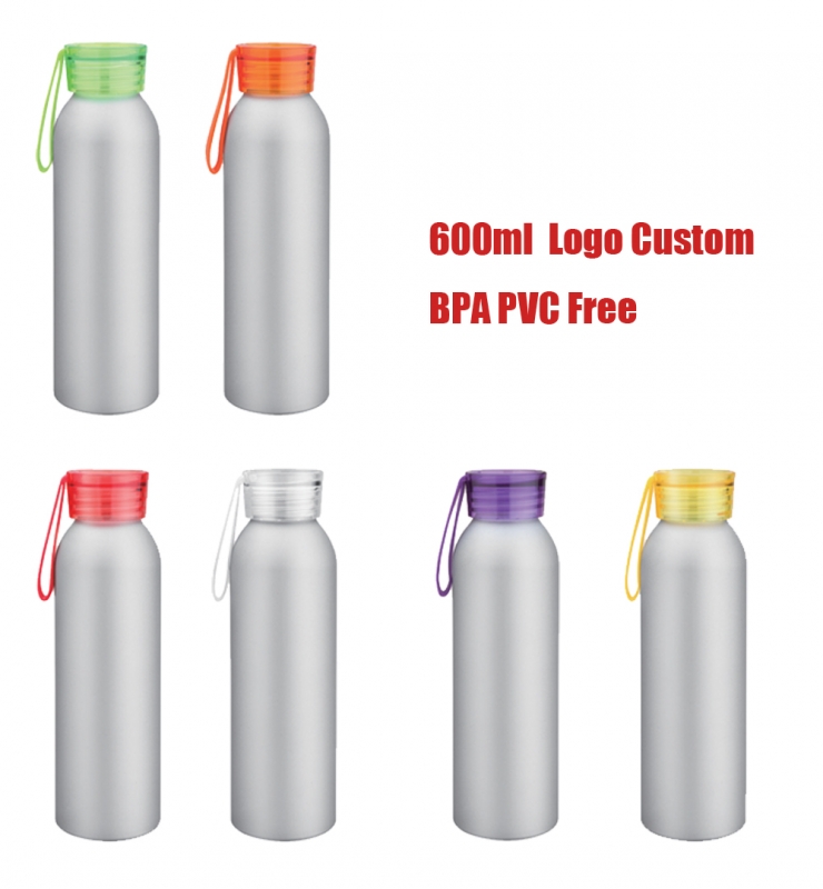 600ml aluminium Bottle with strap BPA free