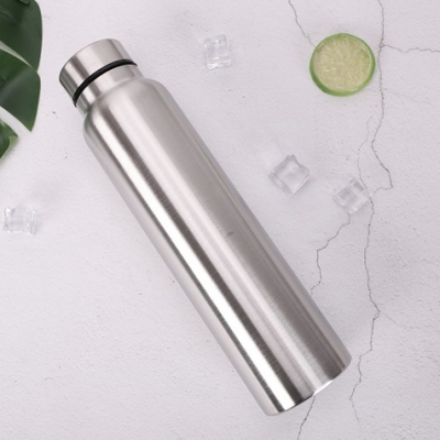 Outdoor 500ml single wall stainless steel sport water drinking bottle for mountaineering and hiking