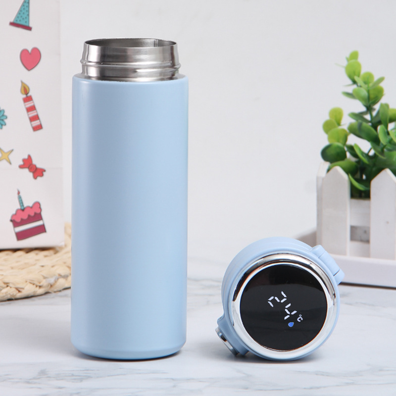 Smart 300/400ML stainless steel water bottle vacuum Smart thermos with LED temperature display