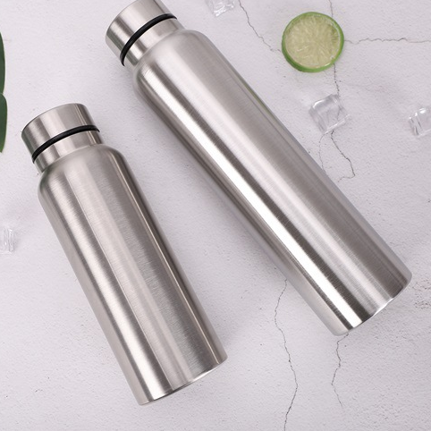 Outdoor 500ml single wall stainless steel sport water drinking bottle for mountaineering and hiking