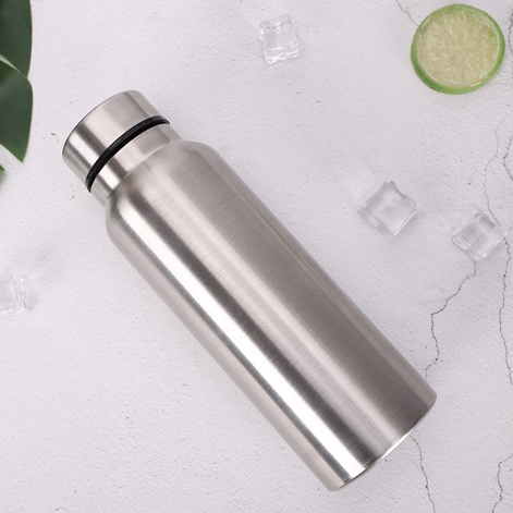 Outdoor 500ml single wall stainless steel sport water drinking bottle for mountaineering and hiking