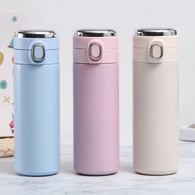 Smart 300/400ML stainless steel water bottle vacuum Smart thermos with LED temperature display