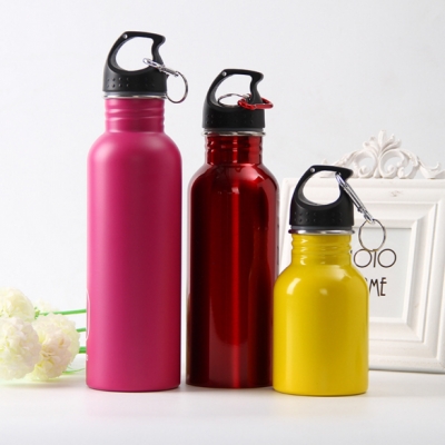 Classic Single Wall Stainless Steel Water Bottle with Leak Proof