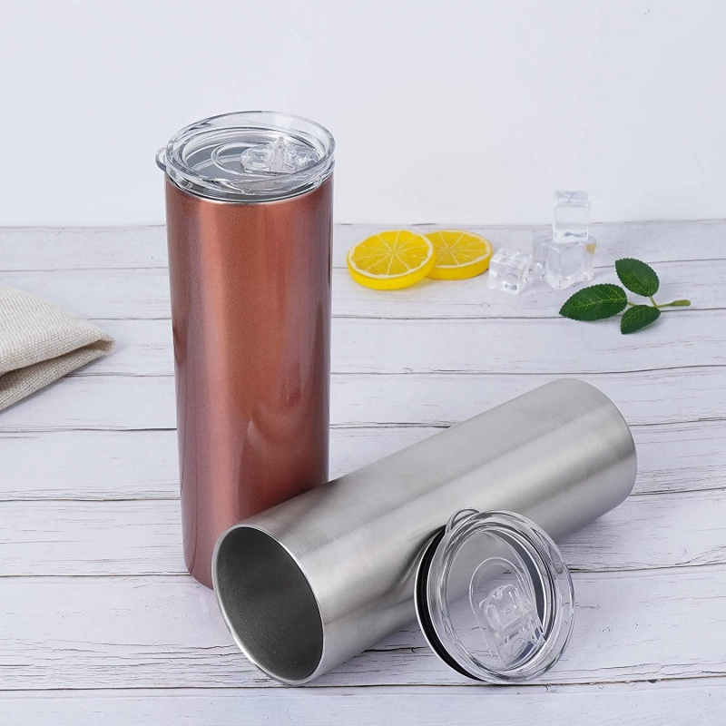 Popular 20oz Double Wall Insulated Tumbler Bottle Stainless Steel Coffee Tumbler Cups With lid And Straw